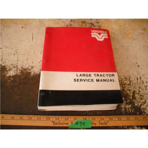 Versatile large tractor service manual
