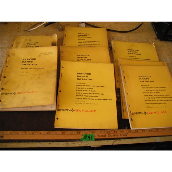 Lot of New Holland parts catalogues