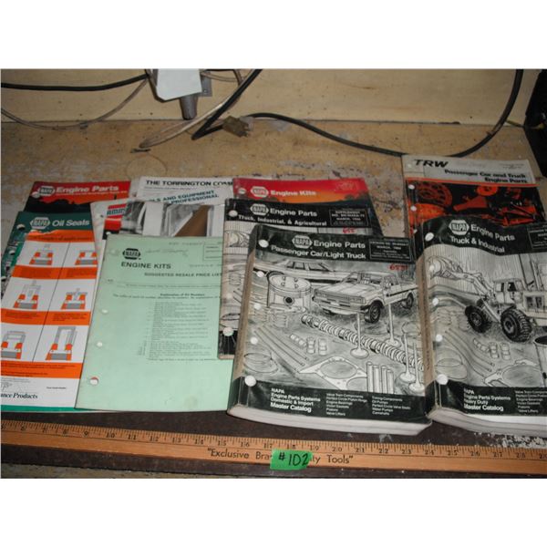 assorted parts catalogues