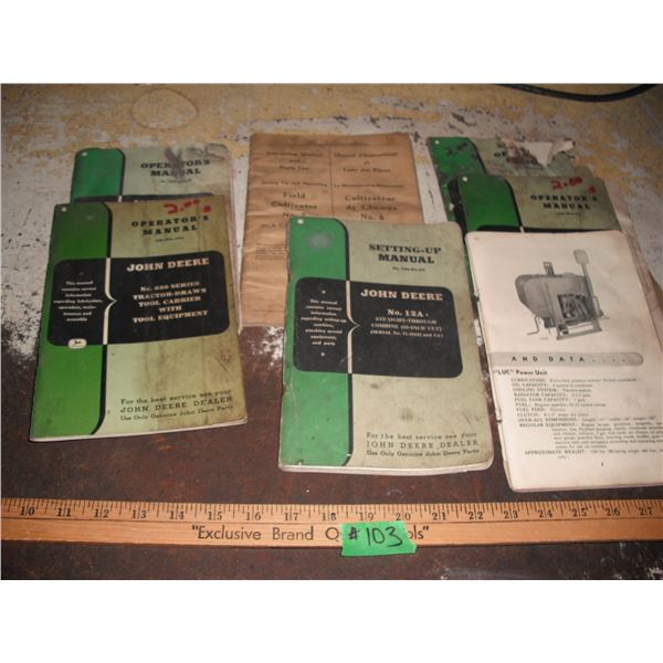 John Deere operator' manuals - 650 series tractor drawn tool carrier, surflex disk tiller, no. 12-A