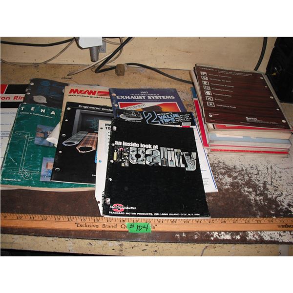 assorted parts catalogues