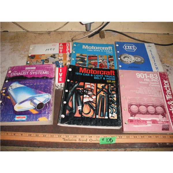 assorted parts catalogues