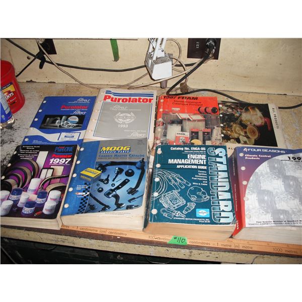 assorted parts catalogues