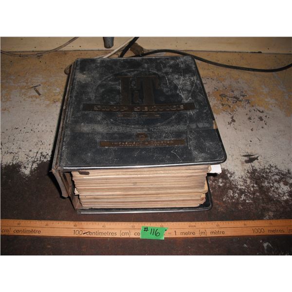 I&T International Harverster (IH) shop manuals
