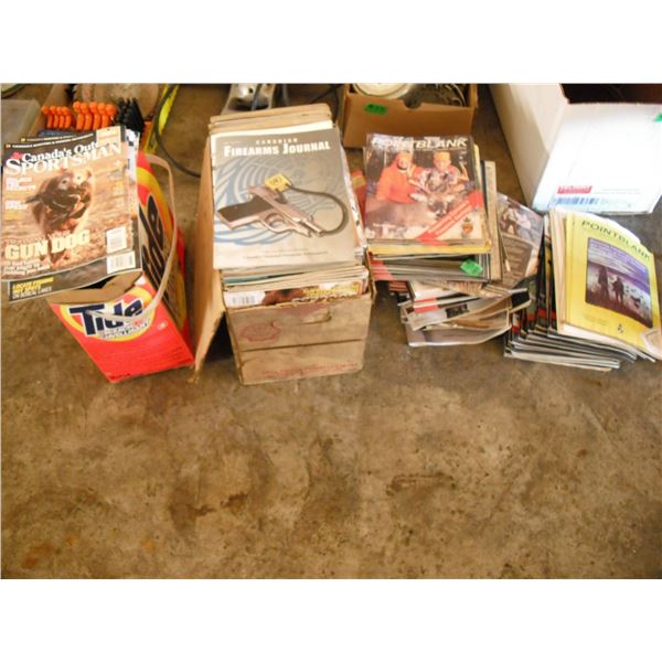Large lot of magazine - Firearms journals, Sportsman, Point Blank, etc.