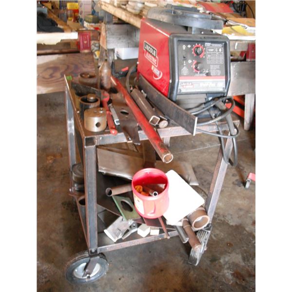 Lincoln Electric Weld-pak 100 welder with cart & accessories