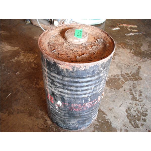 14"H black power tin
