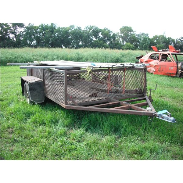 6ft x 10ft utility trailer - metal siding not included