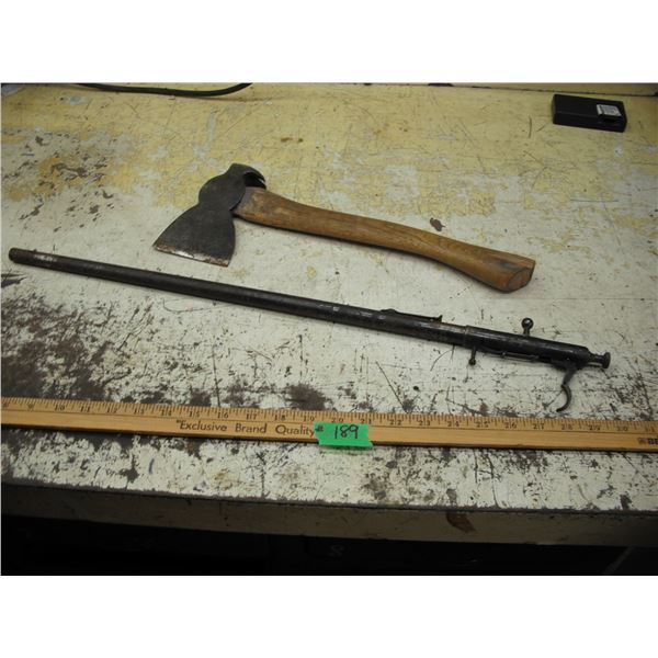 vintage roofing hatchet & gun part