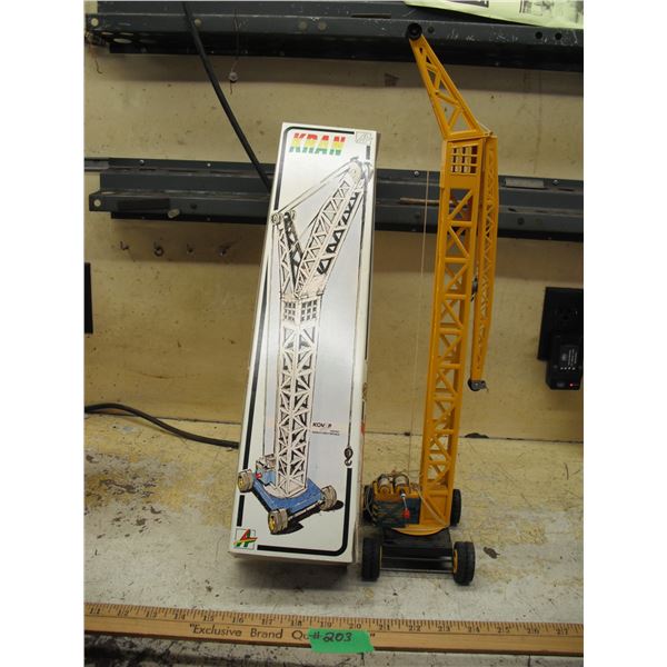 vintage Kovap toy crane with box
