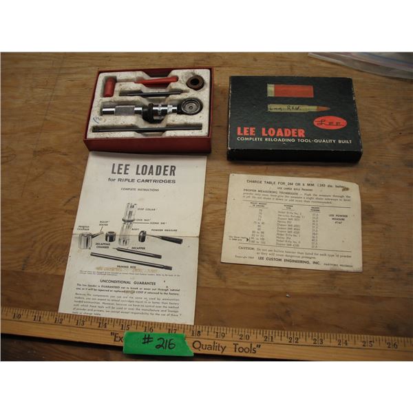 Lee reloading kit