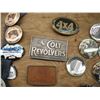 Image 2 : lot of belt buckles & buttons - Colt Revolvers, Schmidt, agricutural, etc.