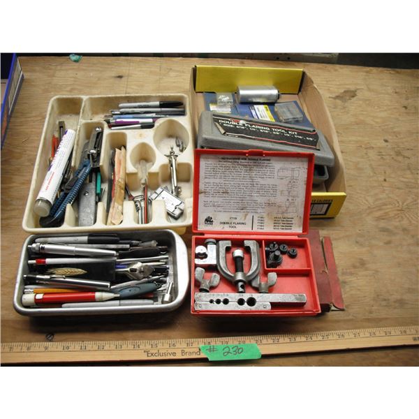 2 flaring ktis and other assorted tools