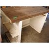 Image 2 : wooden desk w/ shelves - 38"x23.5"x32"H