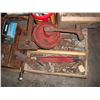 Image 2 : pallet of lag bolts, saw blades, electrical, pump piece, etc.