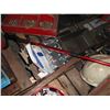 Image 4 : pallet of lag bolts, saw blades, electrical, pump piece, etc.