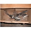 Image 6 : pallet of lag bolts, saw blades, electrical, pump piece, etc.