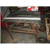 Image 1 : steel table saw set up - no saw, 39"x26"x32"H