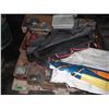 Image 1 : pallet of oilers, spark plugs, tool bag, steel rings, etc.