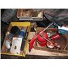 Image 5 : pallet of oilers, spark plugs, tool bag, steel rings, etc.