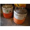 Image 2 : lot of oil barrels - Allis-Chalmers, Shell