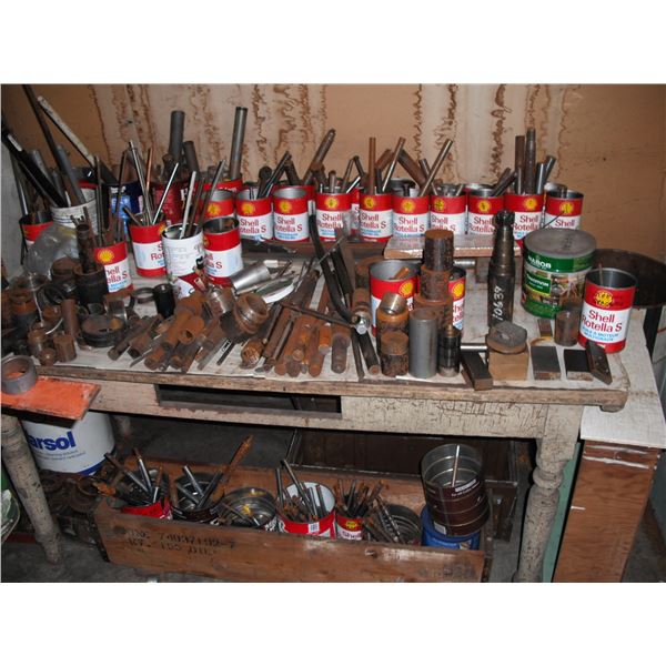huge lot of metal parts - shafts, pipes, etc.