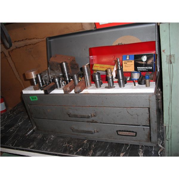 Craftsman tool box with metal working tools - 26 x10 x12 H