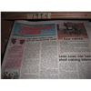 Image 5 : shelf w/ vintage agricutural newspapers dating back to 1984 - 41.5"x18.5"x66"H