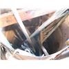 Image 6 : barrel made into work rac with cable winch, chains, etc.