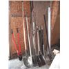 Image 1 : assorted hand tools - bolt cutters, HD pry bars, shovels, etc.
