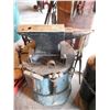Image 1 : anvil with stand and tools - approx. 80lb anvil, marked "M&H Hole Sheffield". M&H Armitage mouse hol