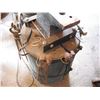 Image 6 : anvil with stand and tools - approx. 80lb anvil, marked "M&H Hole Sheffield". M&H Armitage mouse hol