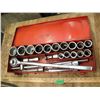 Image 1 : 3/4 drive socket set w/ extensions - 7/8" to 2"