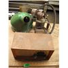 Image 1 : Keyston radio, blowtorch, 2 enamel light shades, model T coil, etc.