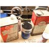 Image 4 : vintage oil cans - Allis-Chalmers, Esso,  Gold Eagle, Ford, etc. - coleman camp fluid almost full