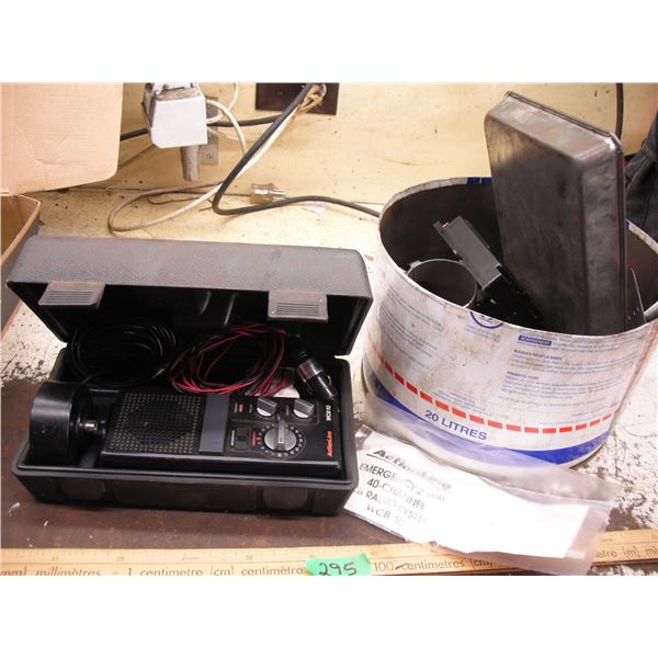 Actionline emergency 2 way CB radio & assorted parts