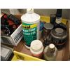 Image 5 : assorted lot - saw, filet knife, cutting oil, etc.