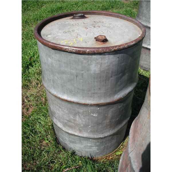 British American oil barrel