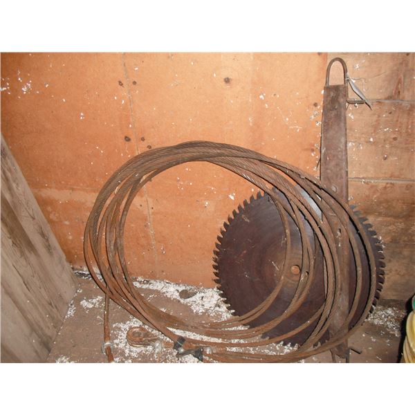 24  saw blade, HD steel cable & steel evener