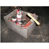 Image 3 : crate of tins, oiler, light, etc.