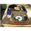 Image 1 : lot of sanding pads, grinding discs, clamps, etc.