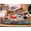 Image 1 : sawzall blades, vintage wrenches, solder wire, etc.