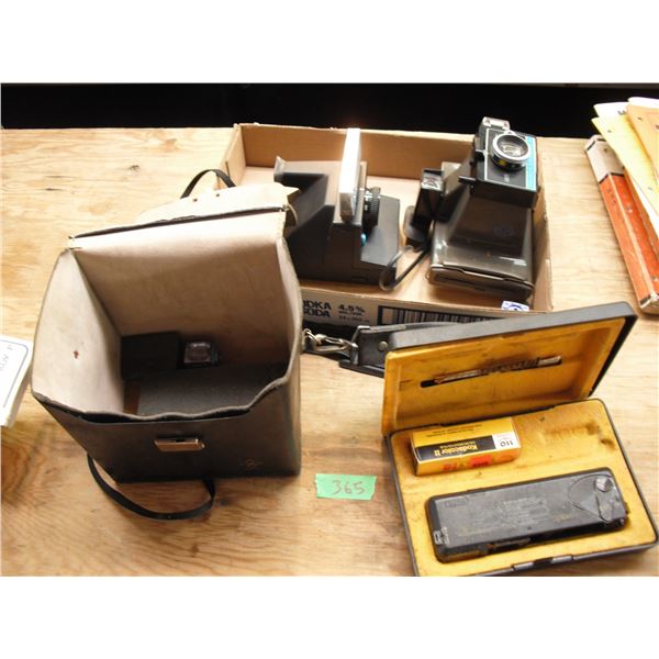 2 cameras w/ accessories