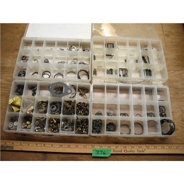 snap rings, roll pins and small bushings/fittings