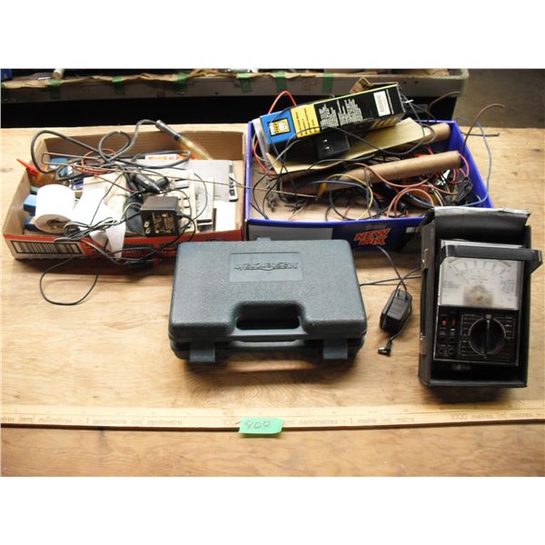 multimeters, wire strippers, micrometer, etc.
