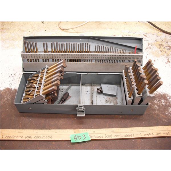 large lot of drill bits