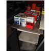 Image 1 : large lot of oil with work shelf/table