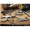 Image 3 : large lot of vice grips, & air tool adapters