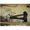 Image 1 : 2 rubber mallets, assorted wrenches & tools, and colt 45 bottle opener