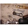 Image 3 : 2 rubber mallets, assorted wrenches & tools, and colt 45 bottle opener